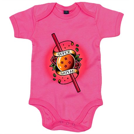 Body bebé ilustración super Saiyan Love