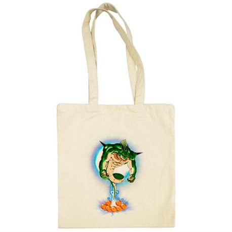 Bolsa de tela ilustración Shenron concediendo deseos