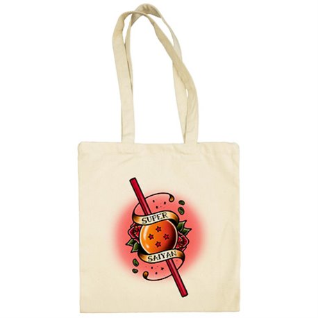 Bolsa de tela ilustración super Saiyan Love