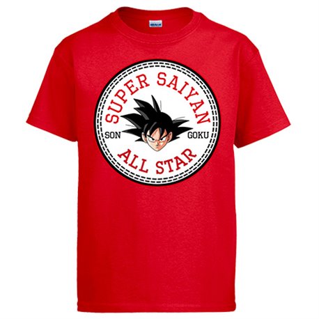 Camiseta parodia Super Saiyan All Star