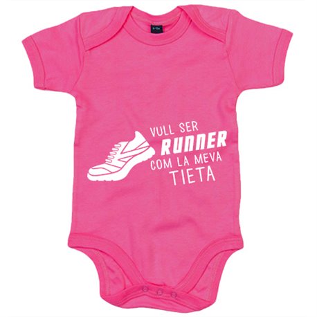 Body bebé Vull ser Runner com la meva tieta