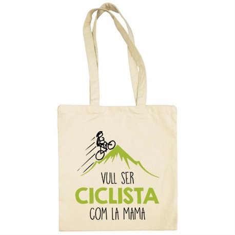 Bolsa de tela Vull ser ciclista com la mama