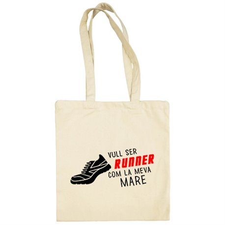 Bolsa de tela Vull ser Runner com la meva mare