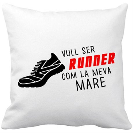 Cojín con relleno Vull ser Runner com la meva mare
