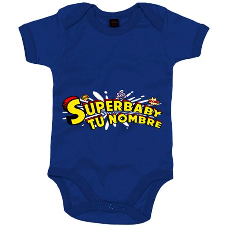 Body bebé Superhéroe Superbaby personalizable con nombre