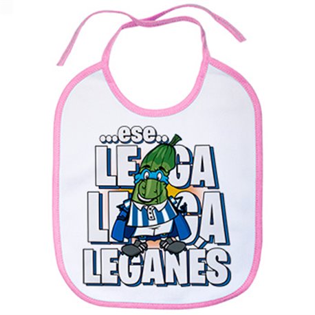 Babero parodia de súper pepino la mascota de fútbol de Leganés