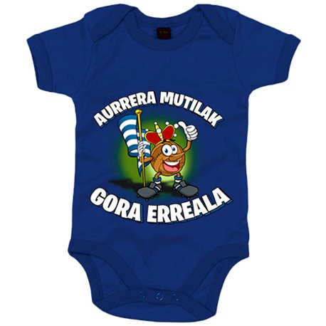 Body bebé parodia de la mascota de fútbol de San Sebastian