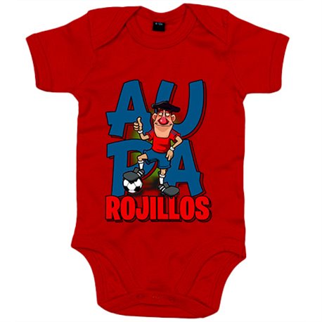 Body bebé parodia de los rojillos la mascota del fútbol de Pamplona