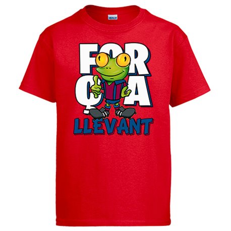 Camiseta parodia de la rana de llevant la mascota de fútbol
