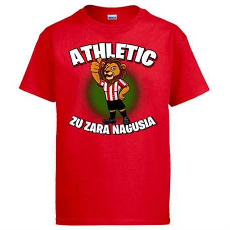 Camiseta parodia del león la mascota del Athletic