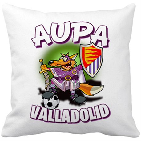 Cojín con relleno parodia de Pepe el Zorrillo la mascota de fútbol de Valladolid