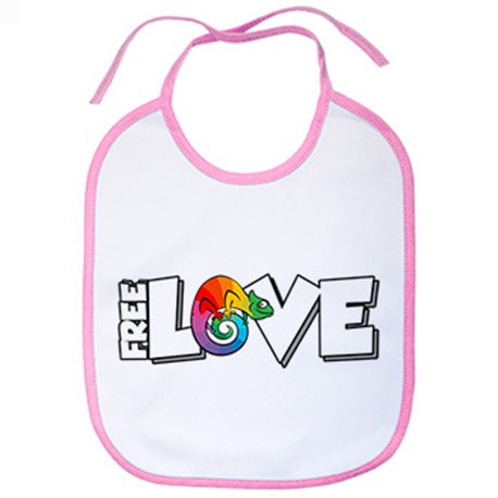 Babero amor por los camaleones camaleón