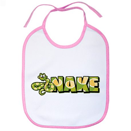 Babero dibujo de serpiente snake