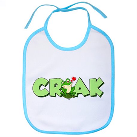 Babero dibujo divertido amor de una rana