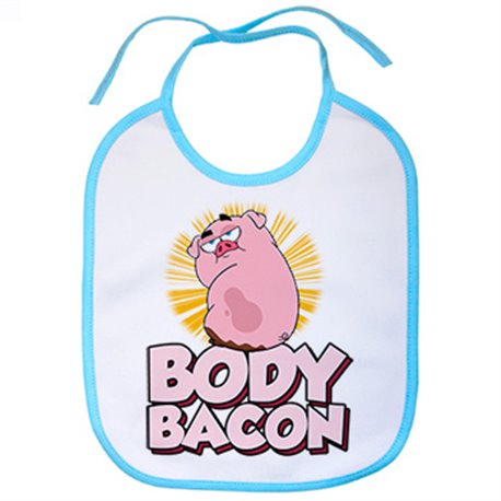 Babero divertido body bacon