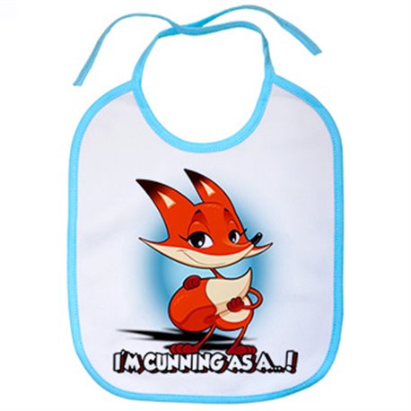 Babero frase tan astuto como un zorro