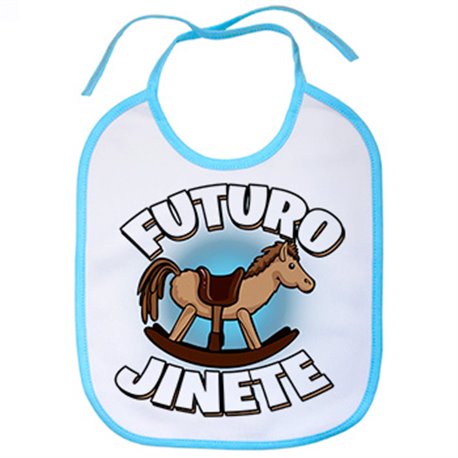 Babero futuro jinete amante de los caballos