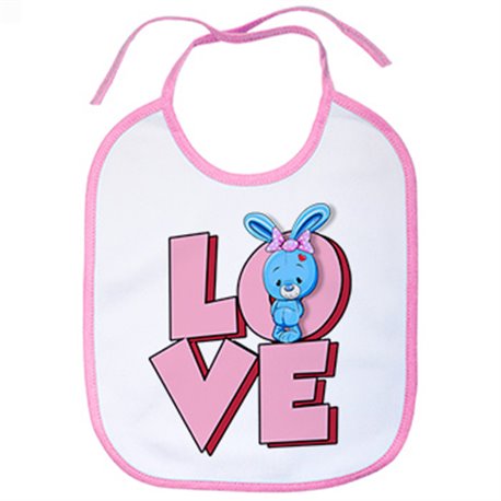 Babero Love conejito amoroso