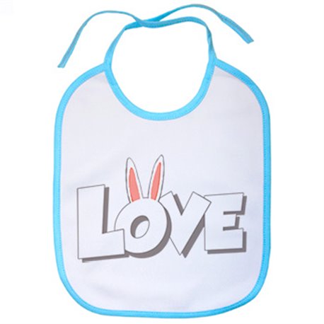 Babero Love rabbits quiero un conejo de mascota