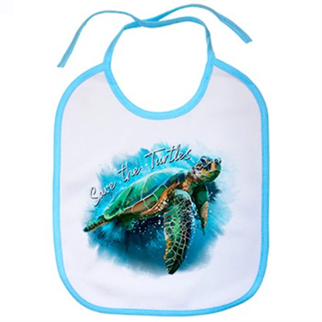 Babero save the turtles salvad a las tortugas