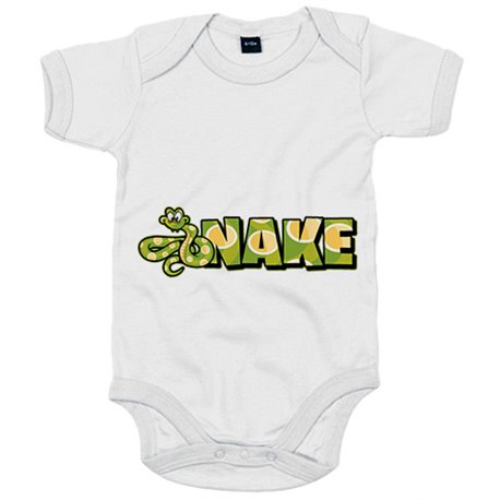 Body bebé dibujo de serpiente snake