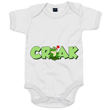 Body bebé dibujo divertido amor de una rana