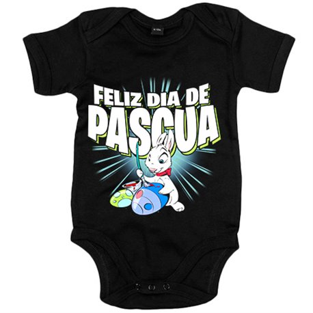 Body bebé feliz día de pascua huevo conejo