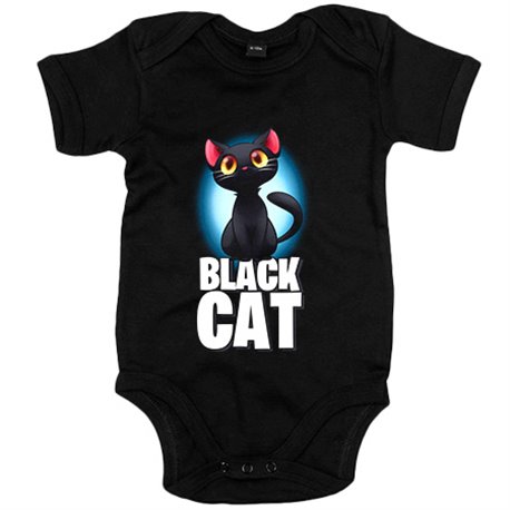 Body bebé gato negro black cat