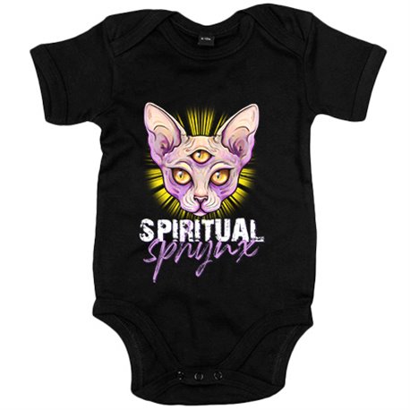 Body bebé ilustración de gato spiritual Sphynx