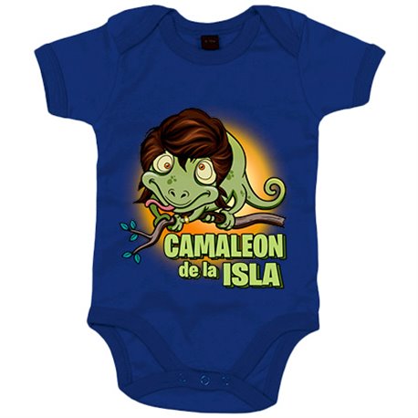 Body bebé ilustración parodia divertida de un camaleón de la isla