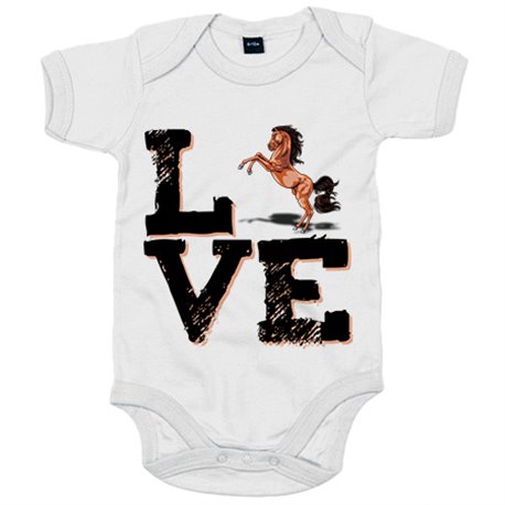 Body bebé Love Horses amor por los caballos
