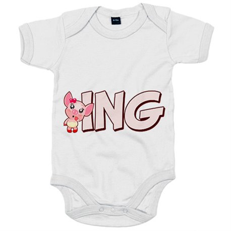 Body bebé oing cerdita divertida