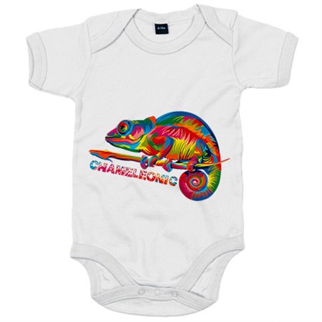 Body bebé ilustración chameleoinc camaleónico camaleón