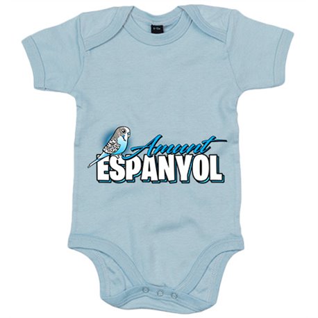 Body bebé ilustración parodia de un periquito espanyol