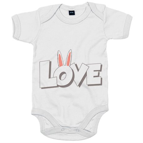Body bebé Love rabbits quiero un conejo de mascota