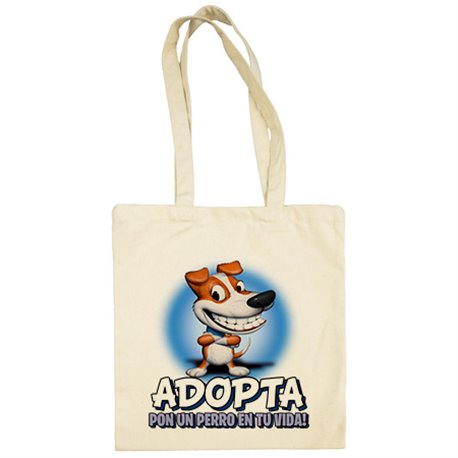 Bolsa de tela adopta por un perro en tu vida