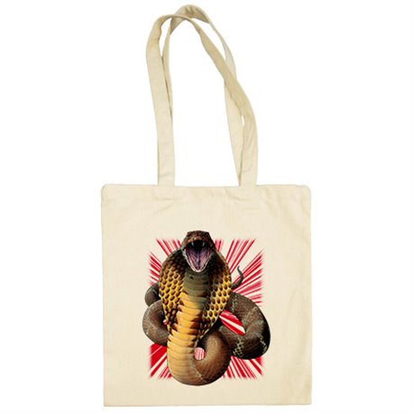 Bolsa de tela ilustración de serpiente salvaje
