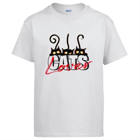 Camiseta amante de los gatos negros
