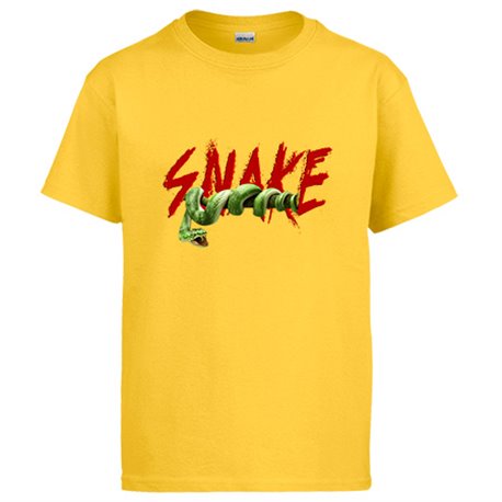 Camiseta ilustración de serpiente de la selva