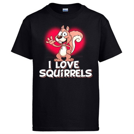 Camiseta I Love Squirrels me encantan las ardillas