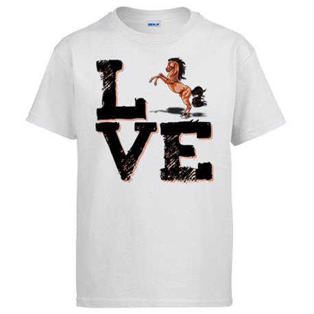 Camiseta Love Horses amor por los caballos