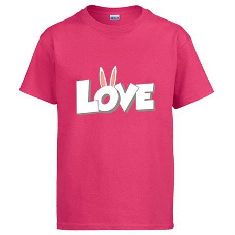 Camiseta Love rabbits quiero un conejo de mascota