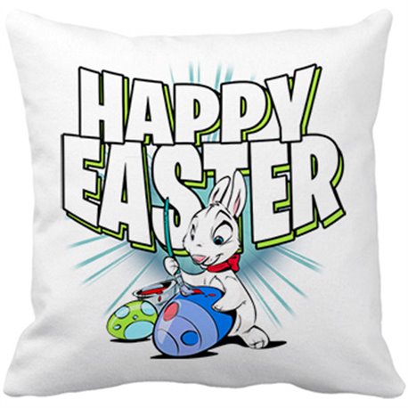 Cojín con relleno Happy Easter feliz huevo de páscua