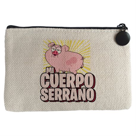 Monedero cerdito divertido mi cuerpo serrano
