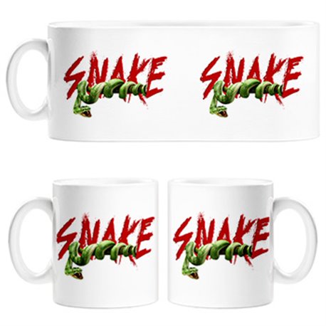 Taza ilustración de serpiente de la selva