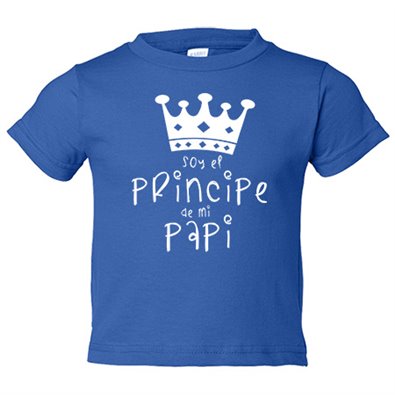 Camiseta bebé Soy el principe de mi papi