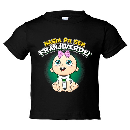 Camiseta niño nacida para ser Franjiverde Elche fútbol