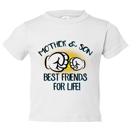 Camiseta bebé Mother And Son Best Friends For Life para hijo