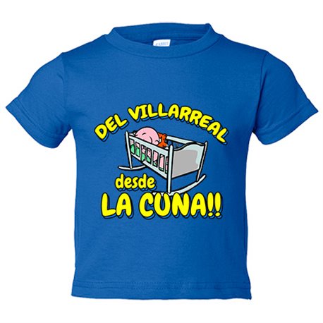 Camiseta bebé del Villarreal desde la cuna para aficionado al fútbol