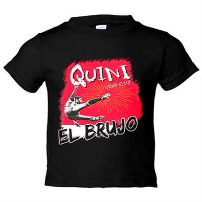 Camiseta bebé Homenaje a Quini El Brujo del fútbol